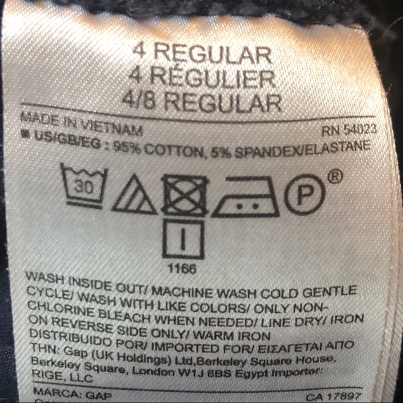 Gap- Navy w/ tiny white Dots Skinny Pants 4 - Picture 8 of 8